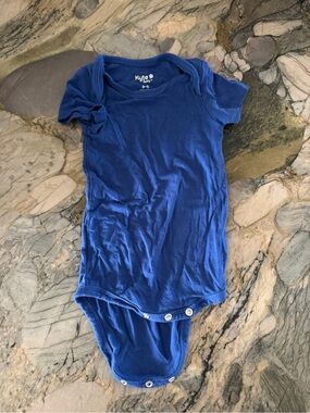 Kyte BABY Royal Blue Short Sleeve Snap Onesie